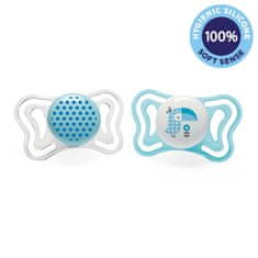 Chicco Physio Light Silikonski dudelec 2-6m deček - pike/tukan 2 kosa