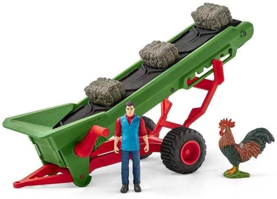 Schleich 42377 Kmetijski transporter sena s kmetom