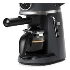 Kávovar Black+Decker, BXCO800E, espresso, tlakové čerpadlo 3,5 bar, objem 240 ml, parní tryska, až na 4 šálky, ocelový filtr, skleněná konvice 240 ml