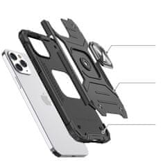 WOZINSKY ring armor hibridni oklepni etui + magnetno držalo iphone 13 mini black