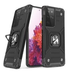 slomart wozinsky ring armor case kickstand tough rugged cover za samsung galaxy s21 ultra 5g črn