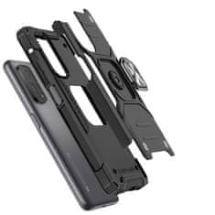 slomart wozinsky ring armor case kickstand tough rugged cover za samsung galaxy a72 4g srebrna
