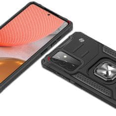 slomart wozinsky ring armor case kickstand tough rugged cover za samsung galaxy a72 4g srebrna