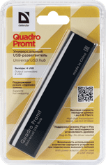 Defender Quadro Promt USB razdelilnik, 4× USB 2.0