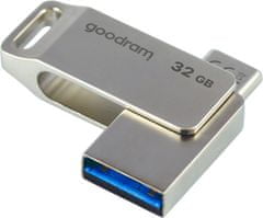 ODA3 USB ključ 32 GB, USB 3.2–tip C, srebrn