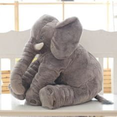 megamiska Plišasti slon 60 x 50 cm siv