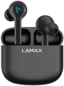  brezžične slušalke Bluetooth lamax Trims1 brez izkrivljanja zvoka udobna konstrukcija zaprti mikrofon za glasovni pomočnik za prostoročno upravljanje z dolgo življenjsko dobo na dotik