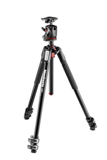 Manfrotto Aluminijasto 3-sekcijsko stojalo 190 z XPRO krogljično glavo + 200PL ploščico (MK190XPRO3-BHQ2) + GRATIS nosilec za telefon (MTWISTGRIPK)