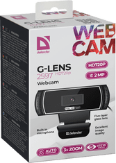 Defender G-lens 2597 spletna kamera, HD720p, samodejno ostrenje, samodejno sledenje