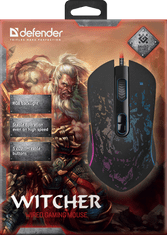 Defender Witcher GM-990 RGB optična gaming miška, 7 gumbov, 1200-3200dpi