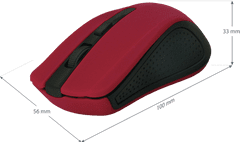 Defender Accura MM-935 rdeča brezžična optična miška 