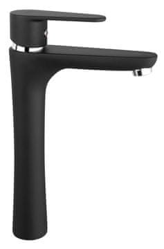 Ferro Armatura za umivalnik visoka ALGEO BLACK (črna)