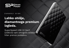 Silicon Power Zunanji disk 1TB USB3.0 D06 Diamond