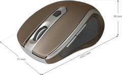 Defender Brezžična optična miška Safari MM-675 rjava