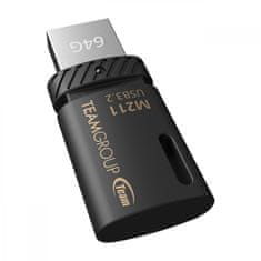 TeamGroup M211 USB ključ, 64 GB, USB 3.2, OTG