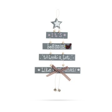 Family Christmas Božična dekoracija iz lesa 17 x 30cm