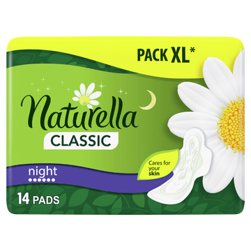 Naturella Thick Night vložki, 14 kosov