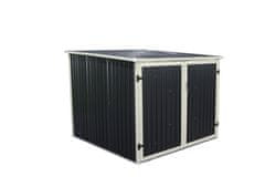 IWHOME Kolesarnica NOTOS B - Kovinski Antracitni Pritlični Skladiščni Prostor