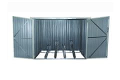 IWHOME Kolesarnica NOTOS B - Kovinski Antracitni Pritlični Skladiščni Prostor