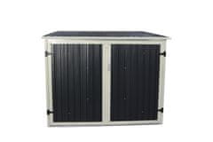 IWHOME Kolesarnica NOTOS B - Kovinski Antracitni Pritlični Skladiščni Prostor