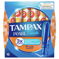 Tampax Compak Pearl Super Plus tamponov, 16 kosov