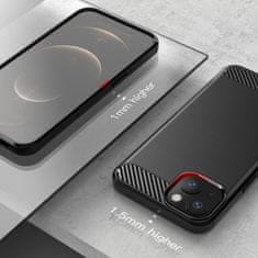 MG Carbon Case Flexible silikonski ovitek za iPhone 13 mini, črna