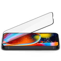 Spigen Glas.Tr Slim Full Cover zaščitno steklo za iPhone 13 / 13 Pro, črna