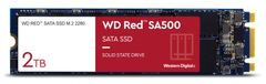 Western Digital SA500 SSD disk, 2TB, SATA 3, NAND, M.2, rdeč