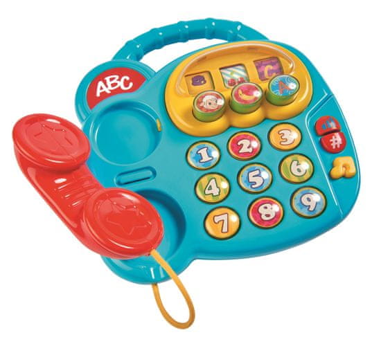 Simba otroški telefon, s slušalko in gumbi, na baterije