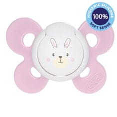 Chicco Physio Comfort silikonski dudelec 2-6m deklica - zajček 1 kos