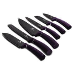 Berlingerhaus Komplet nožev z neprebojno plastjo 6 kosov Purple Metallic Line BH-2559