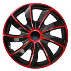J&J Automotive Pokrovi Quad 14" Rdeča in črna 4ks