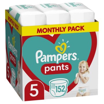 Pampers Pants pleničke, velikost 5, 12-17 kg, 152 kosov - odprta embalaža