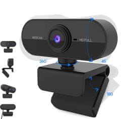 Robaxo RC100 V2.0 spletna kamera z mikrofonom, Full HD - odprta embalaža