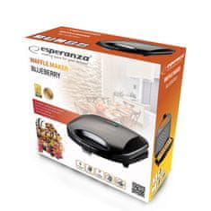Esperanza Esperanza WAFFLE MAKER 1000W BLUEBERRY