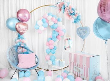 PartyDeco Pastelno beli rojstnodnevni baloni 12 cm 100 kosov.