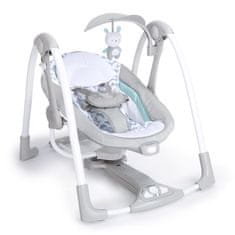 Ingenuity Vrtljiva vibracijska gugalnica z melodijo Raylan 2v1, od 0m+ do 9 kg