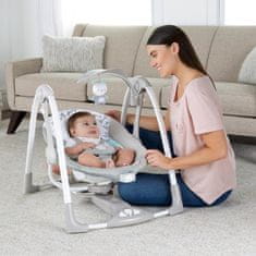 Ingenuity Vrtljiva vibracijska gugalnica z melodijo Raylan 2v1, od 0m+ do 9 kg