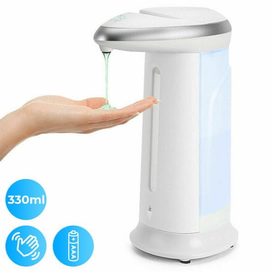 avtomatski dozirnik mila ali razkužila s senzorjem, 330 ml - Odprta embalaža