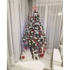 Božična novoletna smreka/jelka, moderen izgled, 180 cm, lesen podstavek, Made in EU