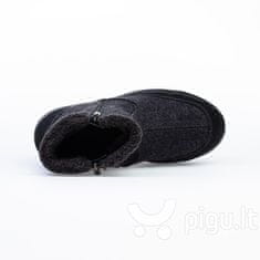 KOTOFEY Črni škornji za ženske iz klobučevine, KOTOFEY