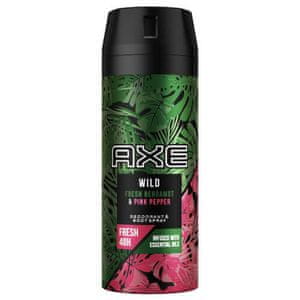 Axe Wild deodorant, v spreju, Fresh Bergamot & Pink Pepper, 150 ml