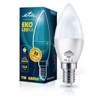ETA ECO LED žarnica 7W, E14, nevtralno bela