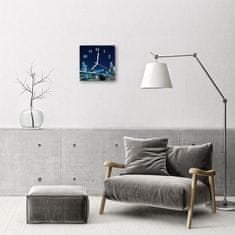 tulup.si Steklena kvadratna ura Mestne stavbe 30x30 cm