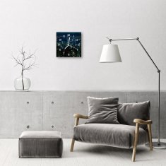 tulup.si Steklena kvadratna ura Mestne stavbe 30x30 cm