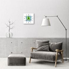 tulup.si Steklena kvadratna ura Meto sladoled 30x30 cm Črne kazalke
