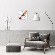 tulup.si Steklena kvadratna ura Sadje 30x30 cm Črne kazalke