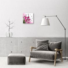 tulup.si Steklena kvadratna ura Metulj 30x30 cm Črne kazalke