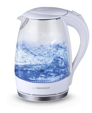Esperanza EKK011W Esperanza električni čajnik steklo salto angel 1,7 l bela