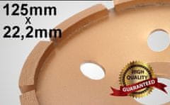 Kraft&Dele Diamantna plošča za brušenje kamna 125mm precizna